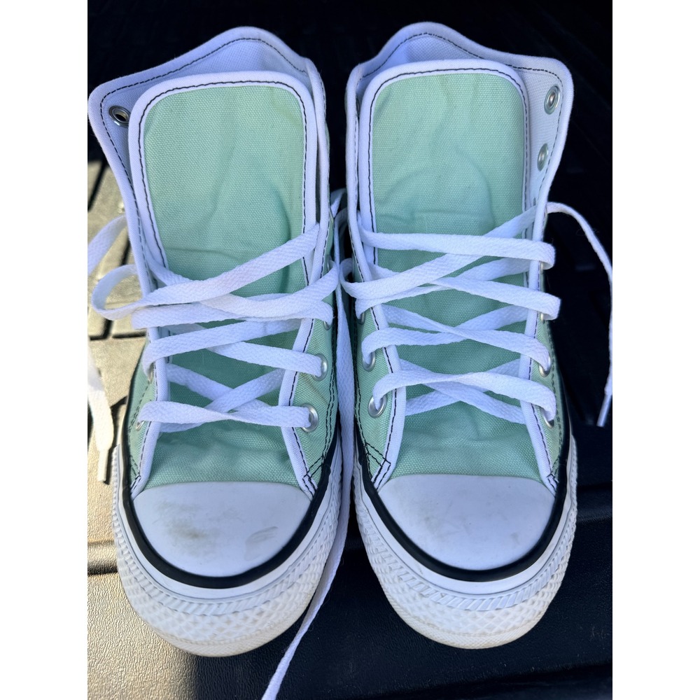 Converse Chuck Taylor All Star High Top Mint Green Love Heart A02171C Womens 8